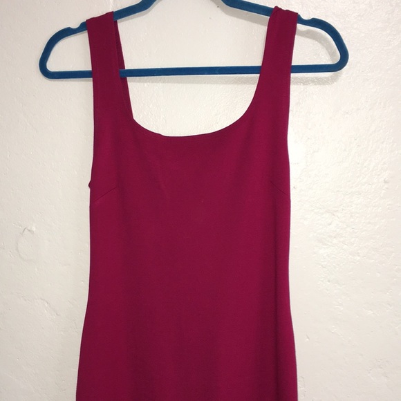 POPULAR BASICS FUCHSIA BODY CON EXPOSED ZIPPER DRESS SIZE M - Picture 4 of 5